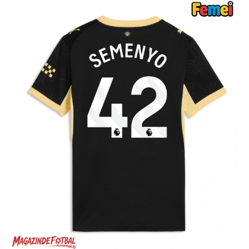 Manchester City Antoine Semenyo #42 Tricou Fotbal Replică 2026-27 Femei Deplasare Manchester City Antoine Semenyo #42 Tricou Fotbal Replică 2026-27 Femei Deplasare